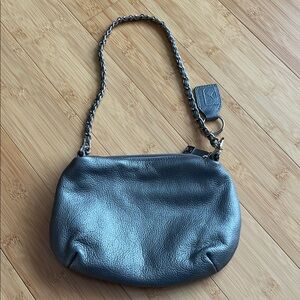 Soprano Metallic Shoulder Bag with Chain Strap
